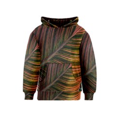 Leaf Colorful Nature Orange Season Kids  Pullover Hoodie by Celenk
