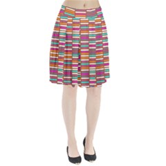 Color Grid 02 Pleated Skirt by jumpercat