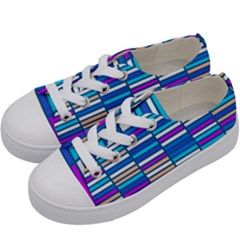 Color Grid 04 Kids  Low Top Canvas Sneakers by jumpercat