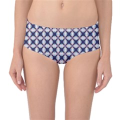 Kaleidoscope Tiles Mid-waist Bikini Bottoms