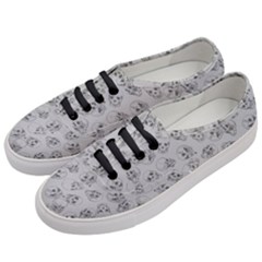 A Lot Of Skulls Grey Women s Classic Low Top Sneakers by jumpercat