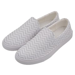 Light Chevron Men s Canvas Slip Ons by jumpercat