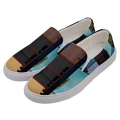 Glass Facade Colorful Architecture Men s Canvas Slip Ons