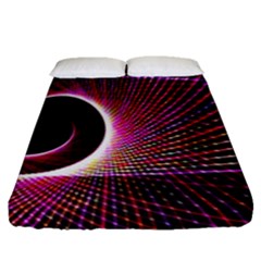 Grid Bent Vibration Ease Bend Fitted Sheet (queen Size)