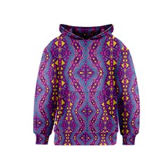 Aztec Purple Pattern Native American Forever Love Kids  Pullover Hoodie by Bigfootshirtshop