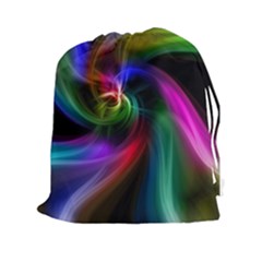 Peacock Bird Animal Feather Drawstring Pouches (xxl) by Celenk