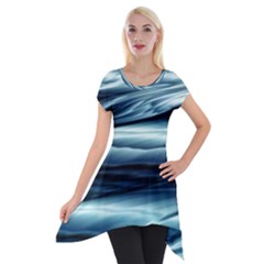 Texture Fractal Frax Hd Mathematics Short Sleeve Side Drop Tunic