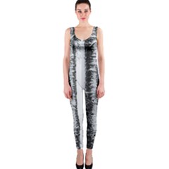 Row Trees Nature Birch Onepiece Catsuit