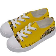 Pineapple Raw Sweet Tropical Food Kids  Low Top Canvas Sneakers by Celenk