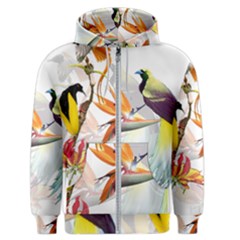 Birds Of Paradise Men s Zipper Hoodie by TKKdesignsCo