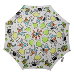 Sketch Set Cute Collection Child Hook Handle Umbrellas (large) by Celenk