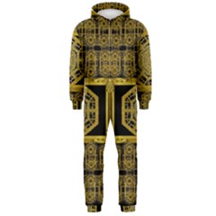 Beautiful Stars Would Be In Gold Frames Hooded Jumpsuit (men)  by pepitasart