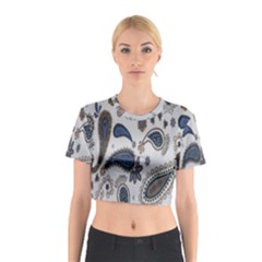Pattern Embroidery Fabric Sew Cotton Crop Top