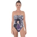 Dolly girl in purple Tie Back One Piece Swimsuit View1