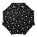 White On Black Polka Dot Pattern Golf Umbrellas View1