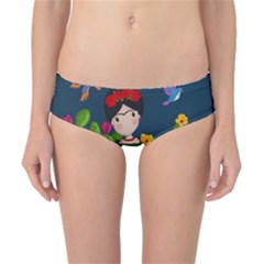 Frida Kahlo Doll Classic Bikini Bottoms by Valentinaart