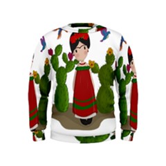 Frida Kahlo Doll Kids  Sweatshirt by Valentinaart