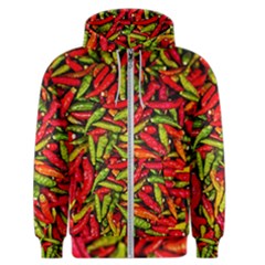 Chilli Pepper Spicy Hot Red Spice Men s Zipper Hoodie by Celenk