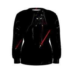 Darth Vader Cat Women s Sweatshirt by Valentinaart