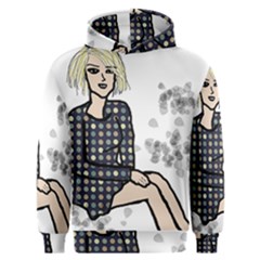 Girl Sitting Men s Overhead Hoodie by snowwhitegirl