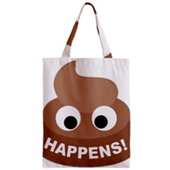 Poo Happens Zipper Classic Tote Bag by Vitalitee