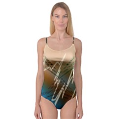 Pop Art Edit Artistic Wallpaper Camisole Leotard  by Nexatart