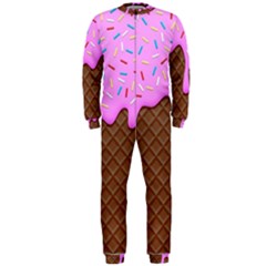 Chocolate And Strawberry Icecream Onepiece Jumpsuit (men)  by jumpercat
