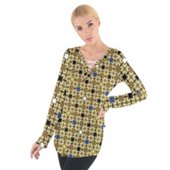 Persian Blocks Desert Tie Up Tee by jumpercat