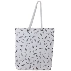 Music Tones Light Full Print Rope Handle Tote (large) by jumpercat