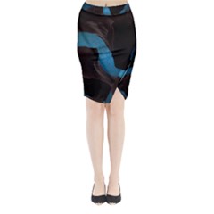 Abstract Adult Art Blur Color Midi Wrap Pencil Skirt by Nexatart