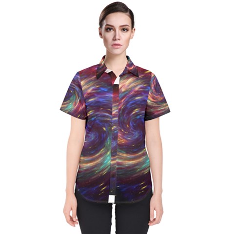 Cassiopeia Supernova Cassiopeia Women s Short Sleeve Shirt by Nexatart