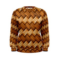 Basket Fibers Basket Texture Braid Women s Sweatshirt by Nexatart