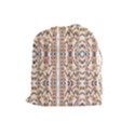 Multicolored Geometric Pattern  Drawstring Pouches (Large)  View1
