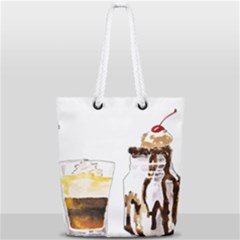 Coffee And Milkshakes Full Print Rope Handle Tote (small) by KuriSweets