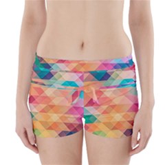 Texture Background Squares Tile Boyleg Bikini Wrap Bottoms