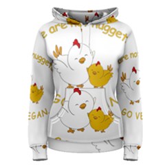 Go Vegan - Cute Chick  Women s Pullover Hoodie by Valentinaart