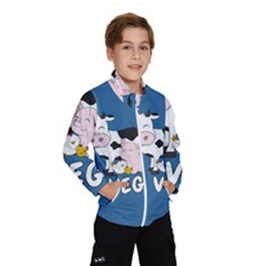 Friends Not Food - Cute Cow, Pig And Chicken Wind Breaker (kids)