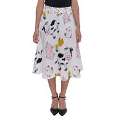 The Farm Pattern Perfect Length Midi Skirt by Valentinaart