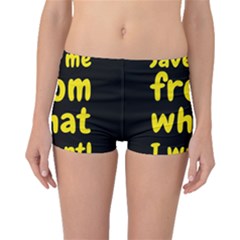 Save Me From What I Want Boyleg Bikini Bottoms by Valentinaart