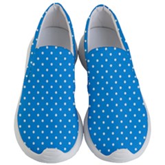 Blue Polka Dots Women s Lightweight Slip Ons by jumpercat
