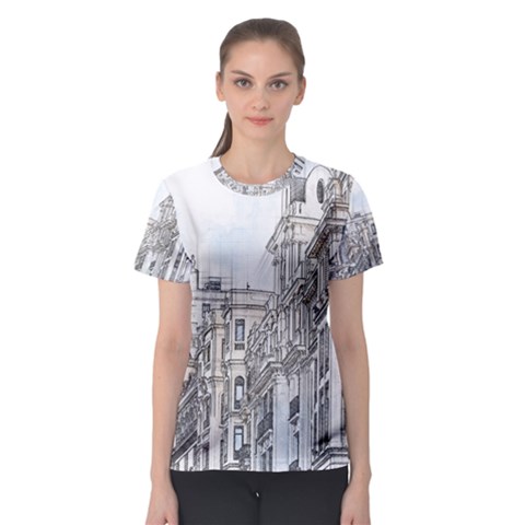 Architecture Building Design Women s Sport Mesh Tee by Nexatart