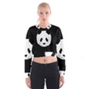Panda  Cropped Sweatshirt View1