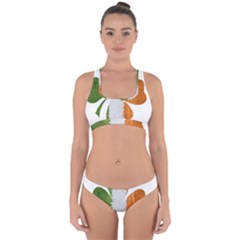 Irish Clover Cross Back Hipster Bikini Set by Valentinaart