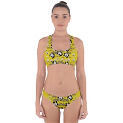 Bikers Out Singing In Spring Time Cross Back Hipster Bikini Set by pepitasart