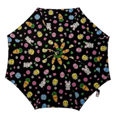 Easter Kawaii Pattern Hook Handle Umbrellas (medium) by Valentinaart