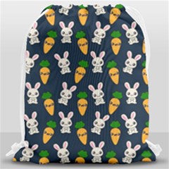 Easter Kawaii Pattern Drawstring Bag (large) by Valentinaart