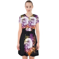 Awesome Eagle With Flowers Adorable In Chiffon Dress by FantasyWorld7