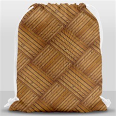 Wood Texture Background Oak Drawstring Bag (large) by Nexatart