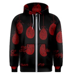 Easter Eggs Men s Zipper Hoodie by Valentinaart