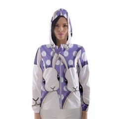 Easter Bunny  Hooded Wind Breaker (women)